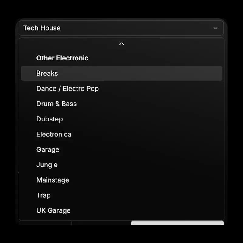 Genre Selection